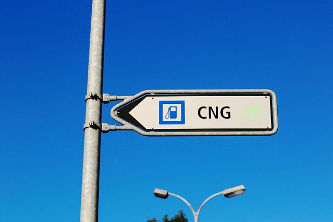 CNG čerpací stanice směrovka